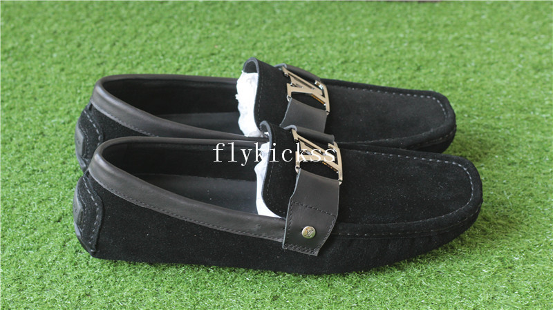 LVS Shoes Black Suede